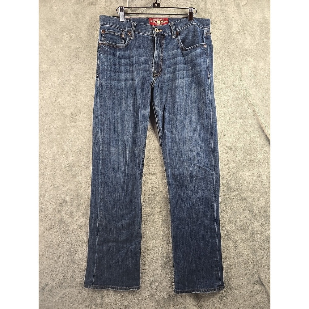 Lucky Brand 361 Vintage Fit Straight Leg Jeans Mens‎ Size 32x33 Blue Stretch